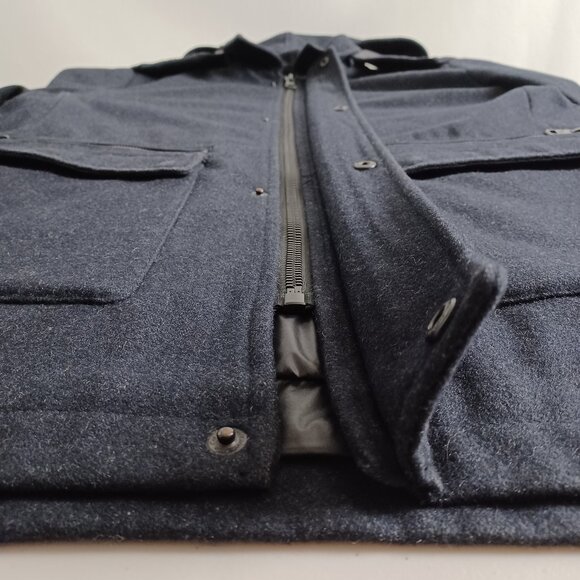 Calvin Klein Wool Blend Detachable Hood Coat - Picture 5 of 16